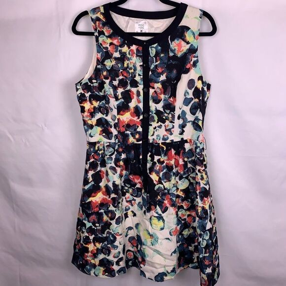 Mac & Jac Multicolored FLoral Sleeveless A-line Dress - Picture 1 of 5
